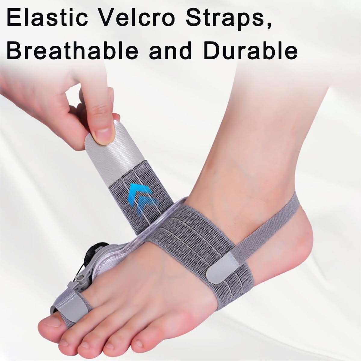 Bunion Corrector, Big Toe Bunion Corrector for Men Women, Adjustable Knob Bunion Support Splint with Anti-Slip Heel Strap for Big Toe Bunion Relief (Color : Gray Black Buckle) image number 1