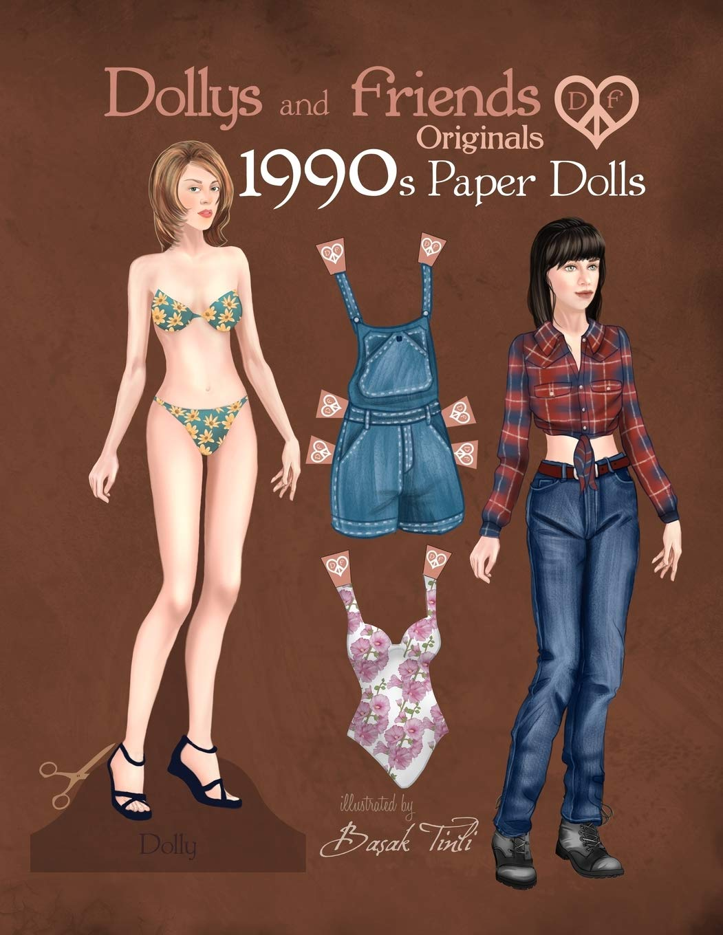 Dollys and Friends Originals 1990S Paper Dolls: Vintage Fashion Dress up Paper Doll Collection with Iconic Nineties Retro Looks image number 1