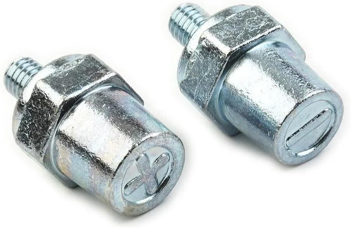2 X Heavy Duty Battery Terminal Posts Connectors - Zinc Alloy M8 Thread Top and Side Terminal 1 Pair for Car RV Boat Truck Motorcycle image number 2
