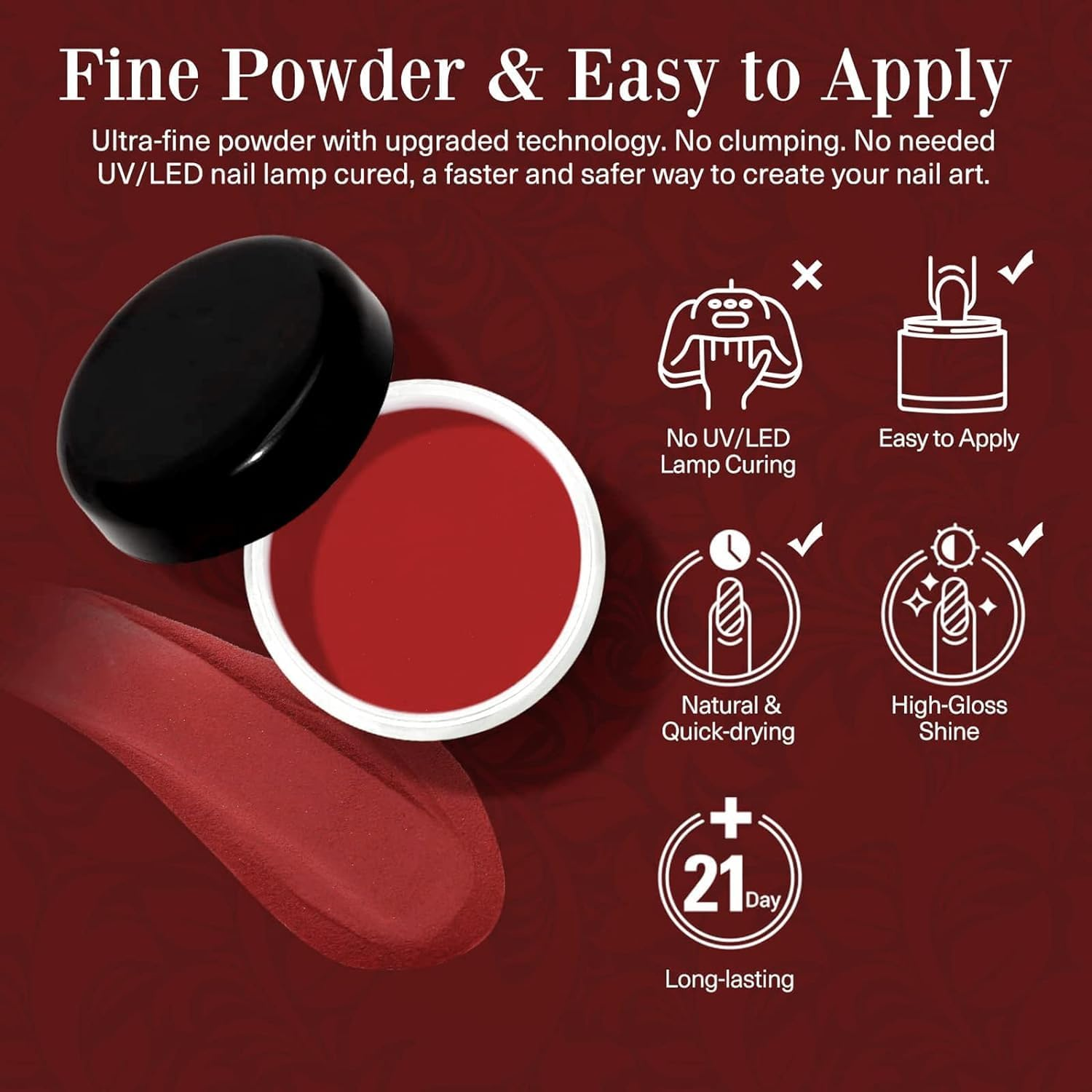 Honey Joy 6 BOX/SET Spring Summer Blue Orange Green Fine Dip for Nails Powder Kit Chocolate Glaze Fine Dipping Powder Colors No Need Lamp Cure,Like Gel Polish Effect,Even & Smooth Finishing (Dp-G-6Pcs-10G/Box) image number 2