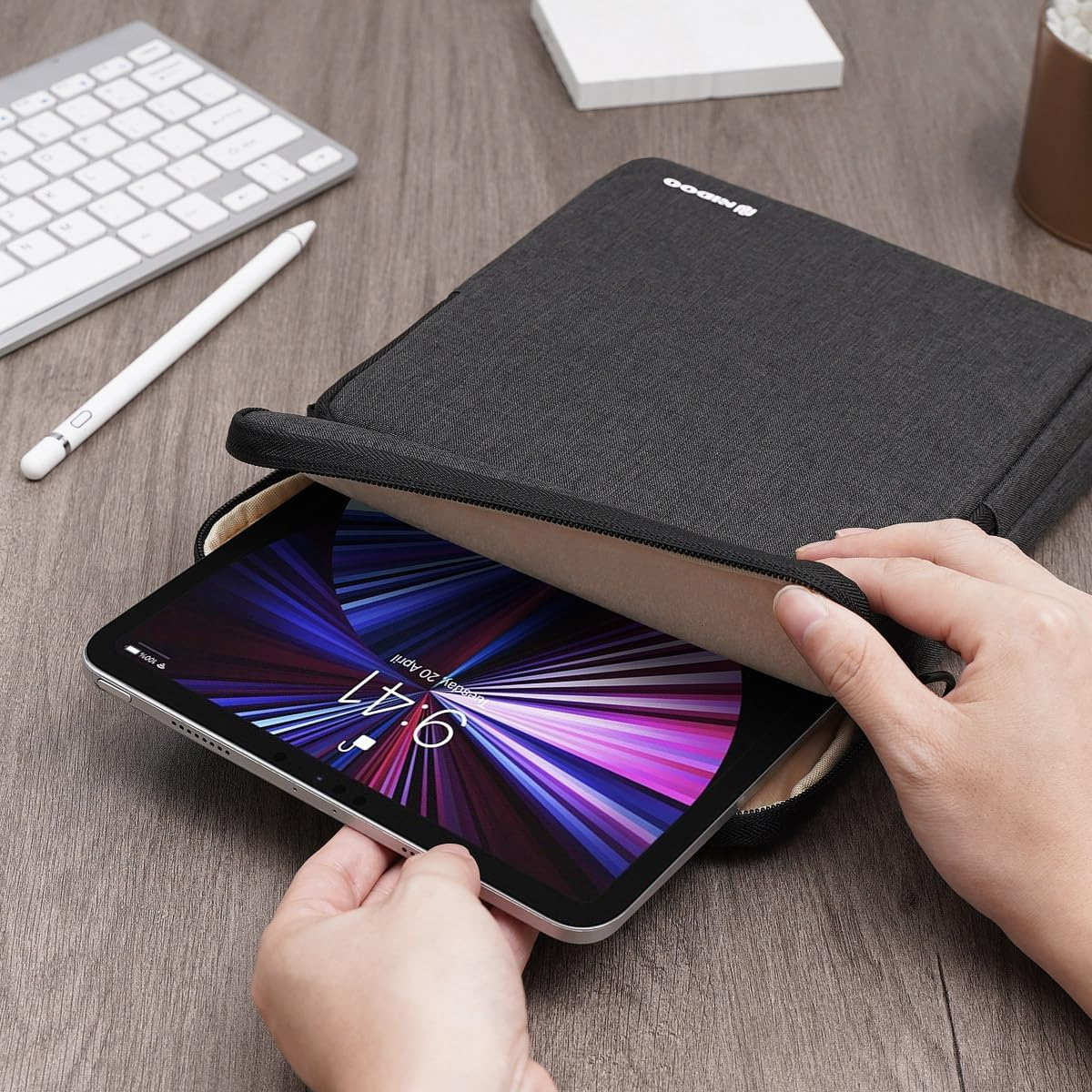 NIDOO Tablet Sleeve 10 Inch Laptop Sleeve Protective Carrying Case for Ipad Sleeve 10.2 10.9" / 11" Ipad Pro M2 / 10.9" Ipad Air Gen 4 5/10.5" Microsoft Surface Go 3 / Samsung Galaxy Tab A8 S6 S8 image number 5