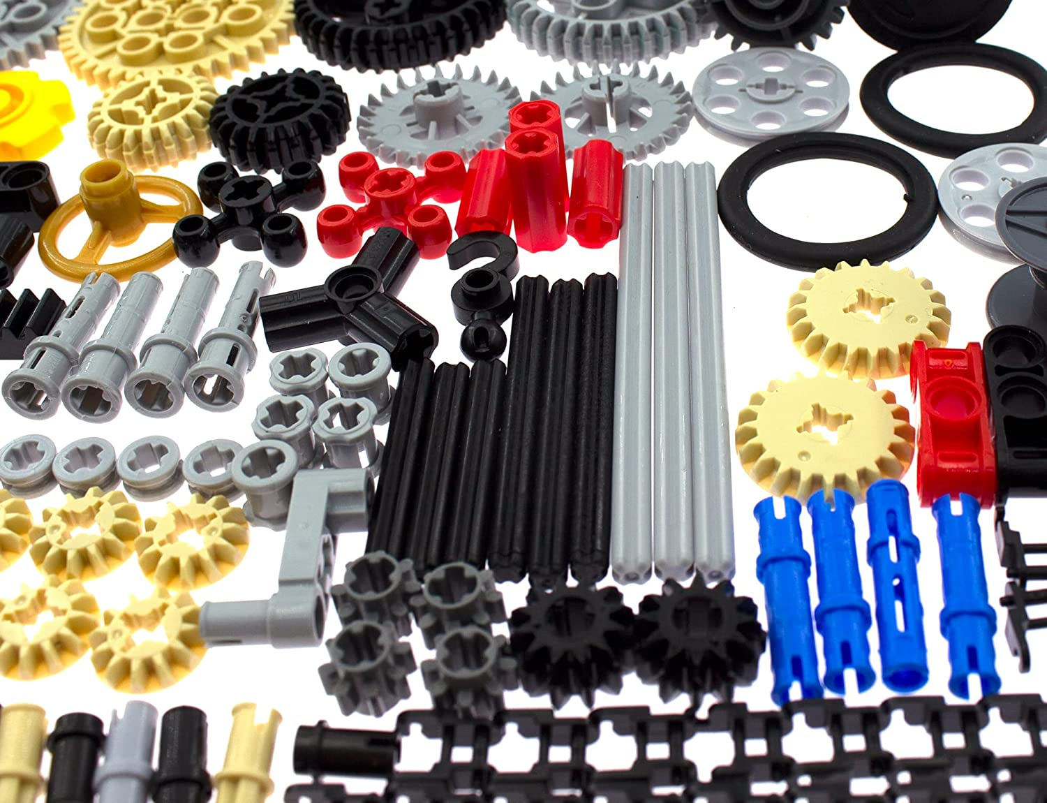 Technical Parts for  Kits Gear Pin Liftarm Beam Axle Panel Car Building Blocks Sets 136PCS Random Color image number 1