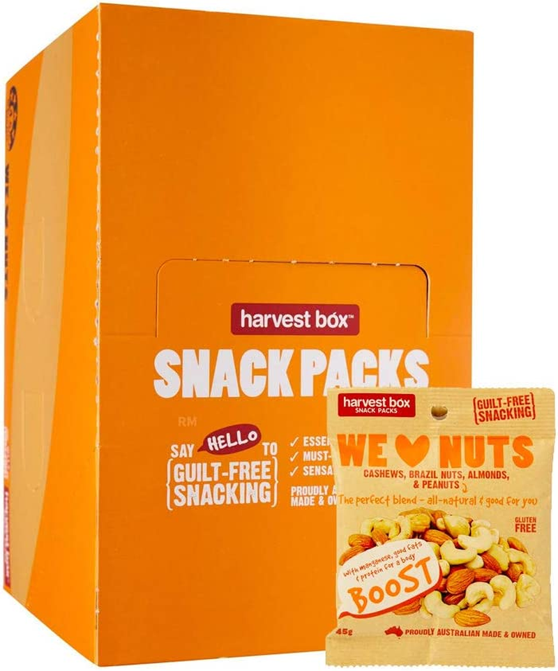 Harvest Box We Love Nuts Snack Pack, 10 X 45 Grams image number 3