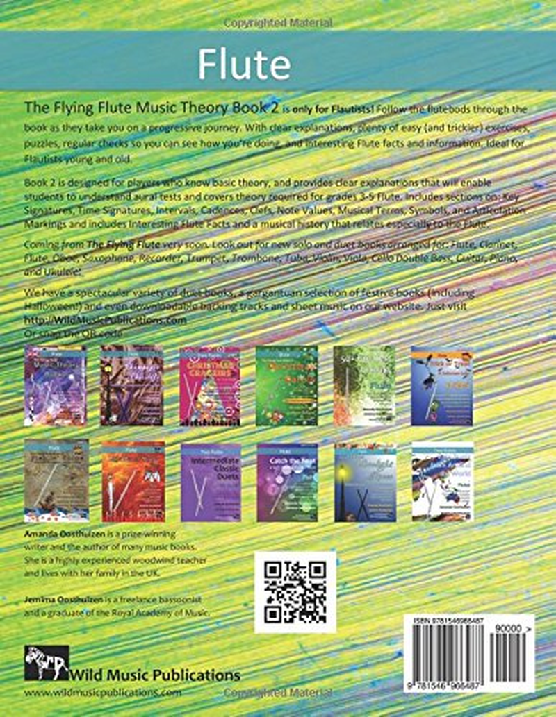 The Flying Flute Music Theory Book 2 - UK Terms: a Music Theory Book Especially for Flute Players with Easy to Follow Explanations, Puzzles, and More. All You Need to Know for Grades 3-5 Flute. image number 1