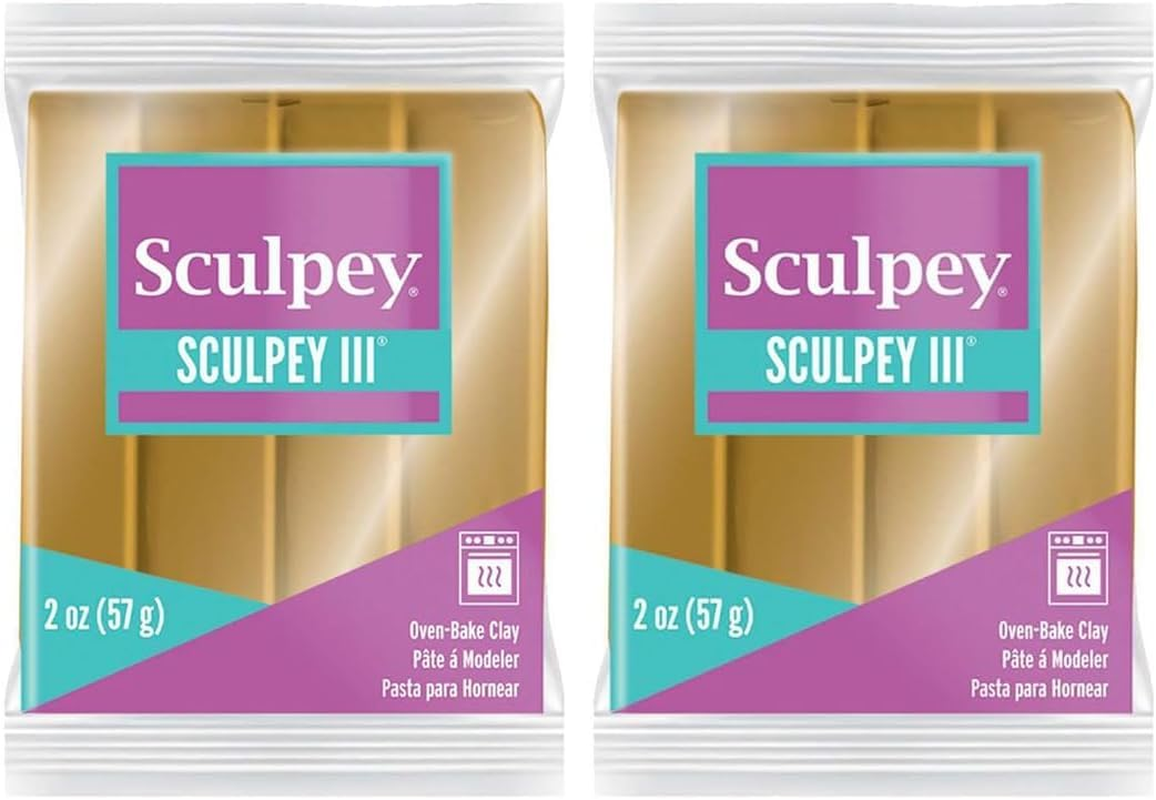 Sculpey III Oven Bake Polymer Clay- 57G - Jewelry Gold, S302 1132 image number 4