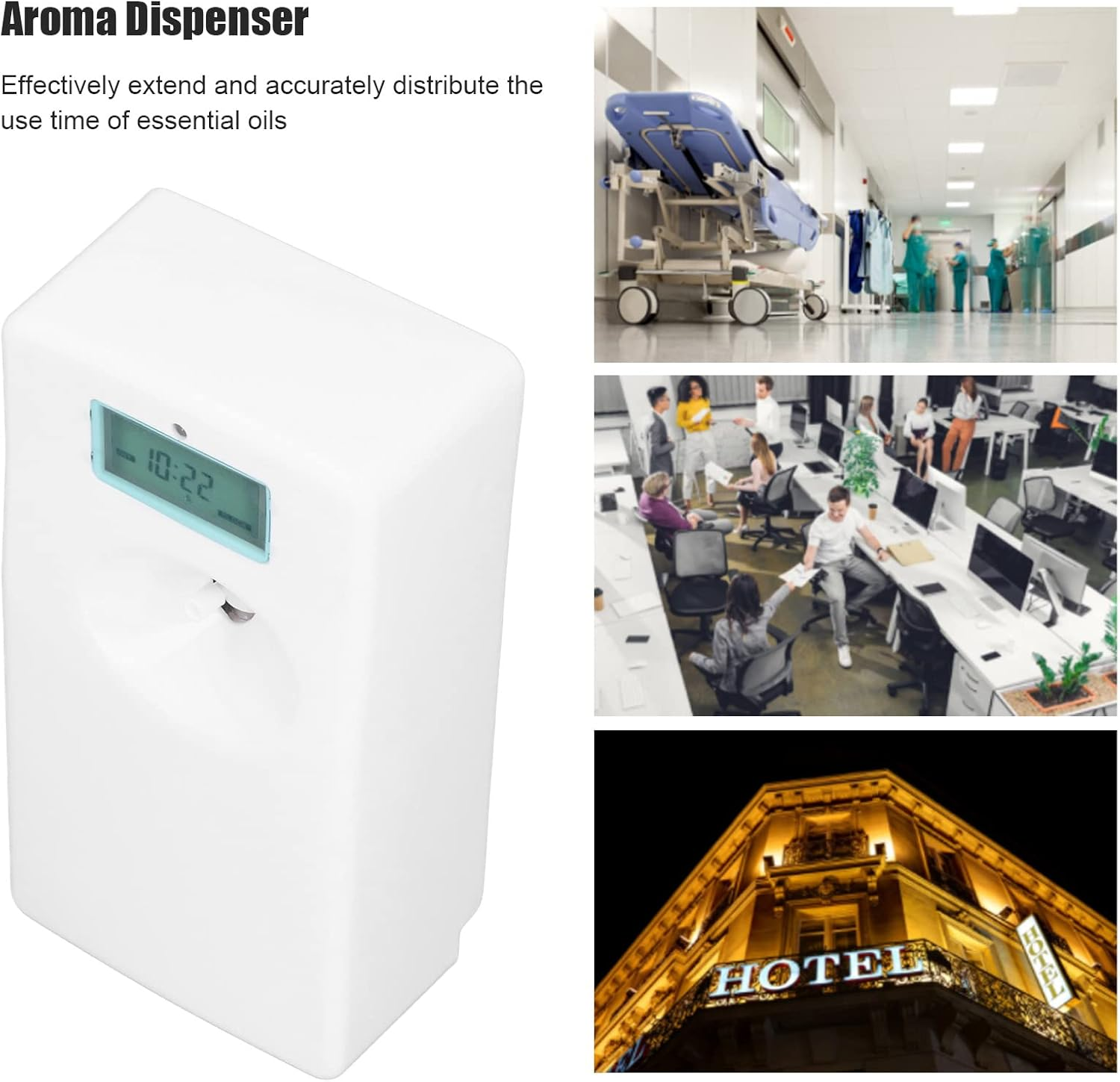 Automatic Perfume Dispenser, Fragrance Sprayer, Automatic Air Freshener Dispenser, Aroma Dispenser, Wall Mounted Aroma Diffuser for Bathroom, Hotel, Commercial Place image number 3