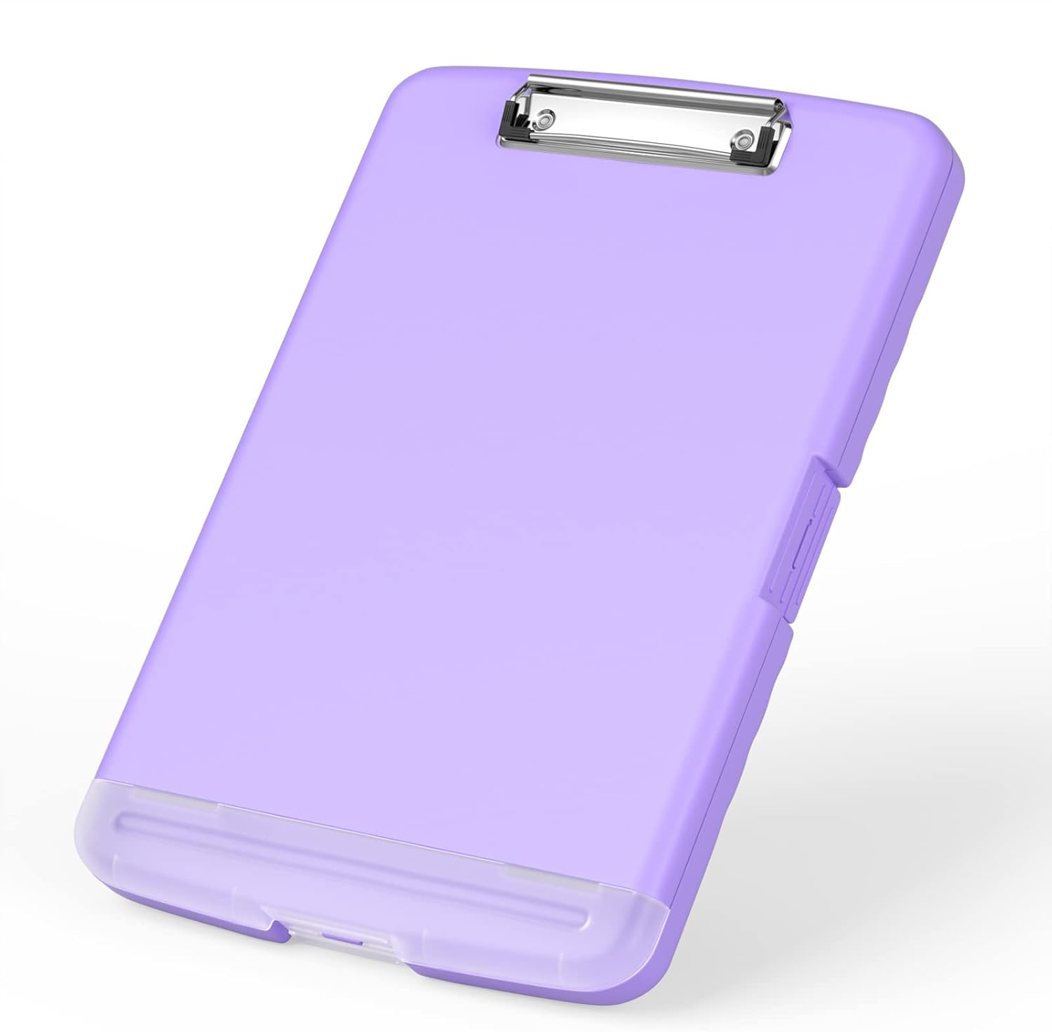 Rimilak Plastic Clipboard with Storage, High Capacity Nursing Clipboards with Pen Holder, Slim Clipboard Storage Box with Heavy Duty Clips, Clipboard Folder Side-Opening, Purple image number 5