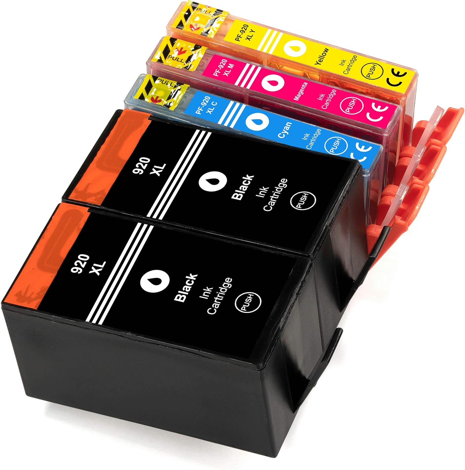 5 Compatible XL Printer Cartridges (4 Colours) to Replace HP 920 to HP Officejet 6000 6500A plus 7000 Wide Format 7500A Wide Format