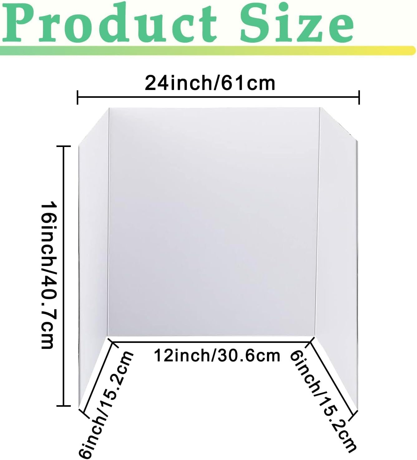 Trifold Poster Board, 24" X 16", 3-Pack, White Corrugated Display Boards for Science Fairs, School Projects, Event Displays, and Business Presentations image number 6