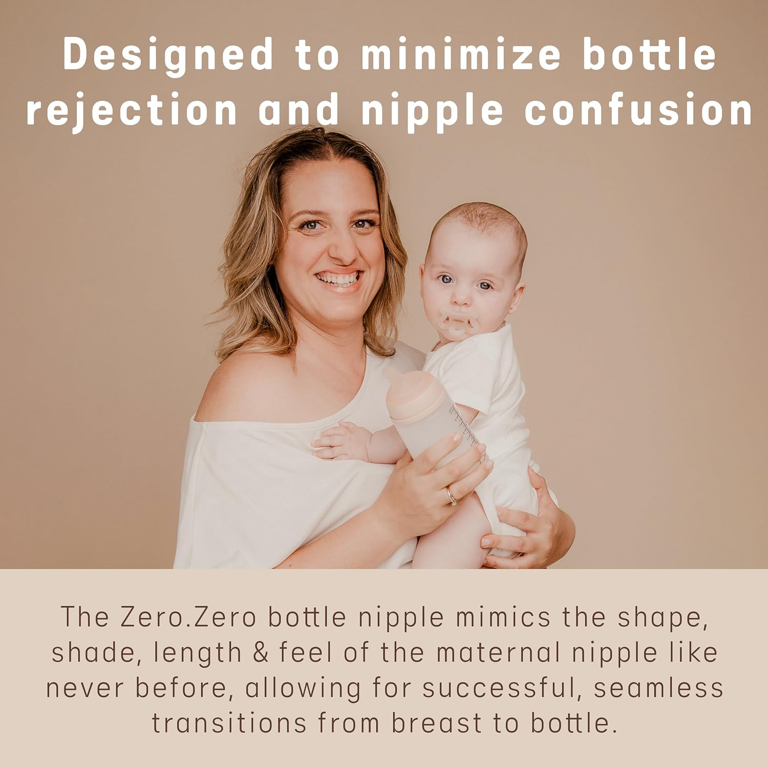 Suavinex Zero Zero Anti-Colic Slow Flow Silicone Teat - Size S - Pack of 2 - Newborn Baby Bottle Replacement Teats - Ultra-Soft Breast-Like Feel - 0+ Months image number 2
