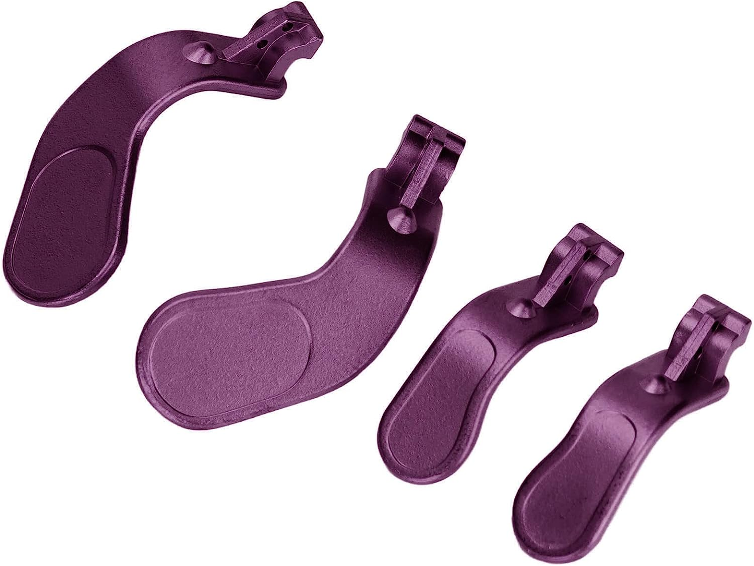 4PCS Controller Paddles, Metal Stainless Steel Replacement Parts Game Controller Interchangeable Paddles for Xboxone Elite Controller Series 2 Model 1797, Black, Gold, Purple (Purple) image number 1