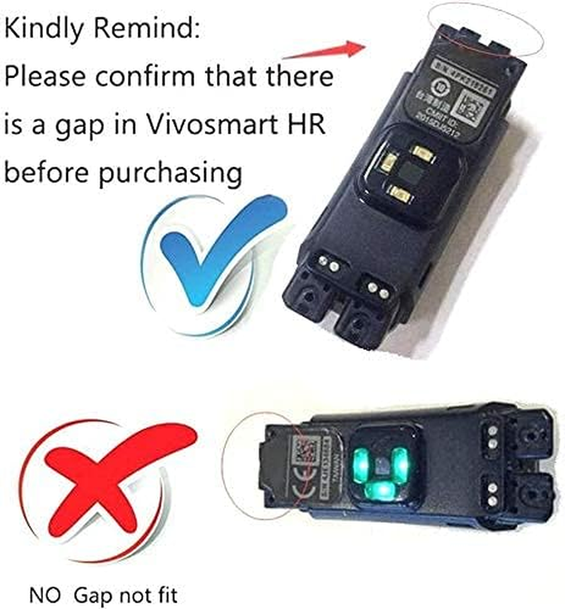 Band for Garmin Vivosmart Hr,Soft Silicone Watch Replacement Adjustable Sport Strap Band with Free Pin Removal Tools for Garmin Vivosmart Hr(No Tracker, Replacement Bands Only) image number 1