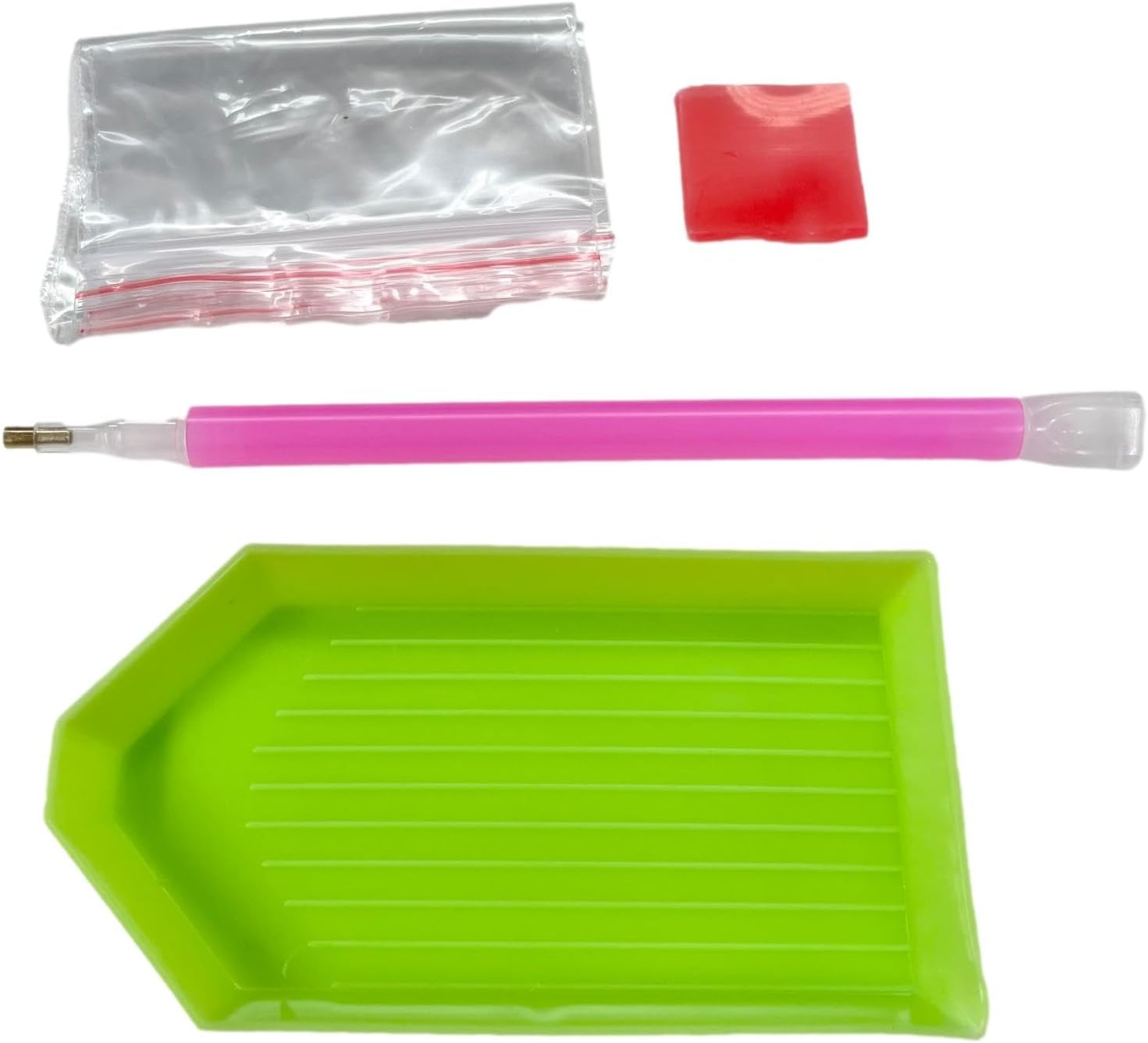 Syntego 5D DIY Christmas Tree with Yellow Ribbon Diamond Painting Kit Crystal Rhinestone Acrylic Table Top Decoration (Xmas Tree 3) - Heart Bear image number 4