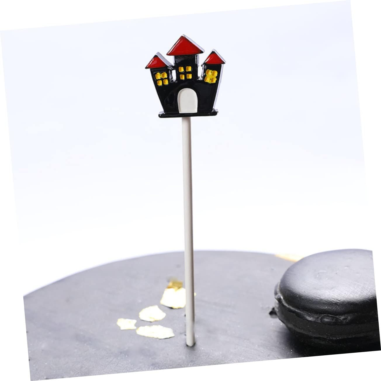 STOBAZA Paper Halloween Cake Picks Decorative Dessert Topper Sets Random Style