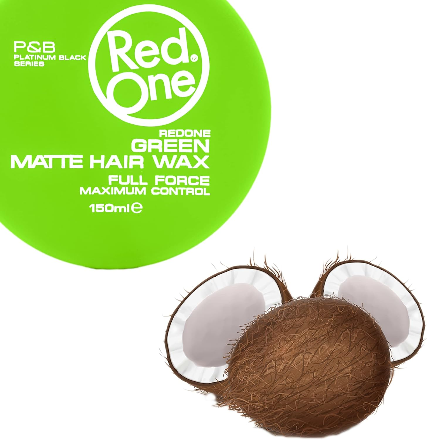 Red One Full Force Maximum Control Matte Hair Wax 150 Ml, Green image number 3