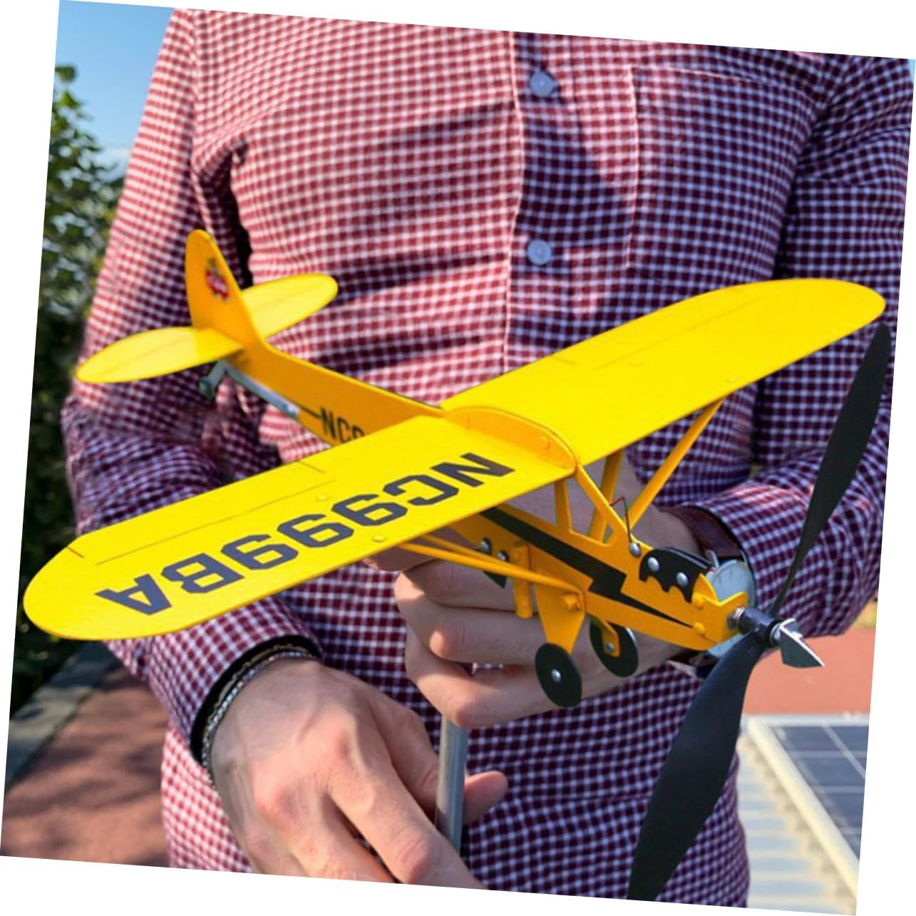 Farmhouse Weather Vane Metal Airplane Wind Direction Indicator for Structure Easy to Install Decorative Garden Decor