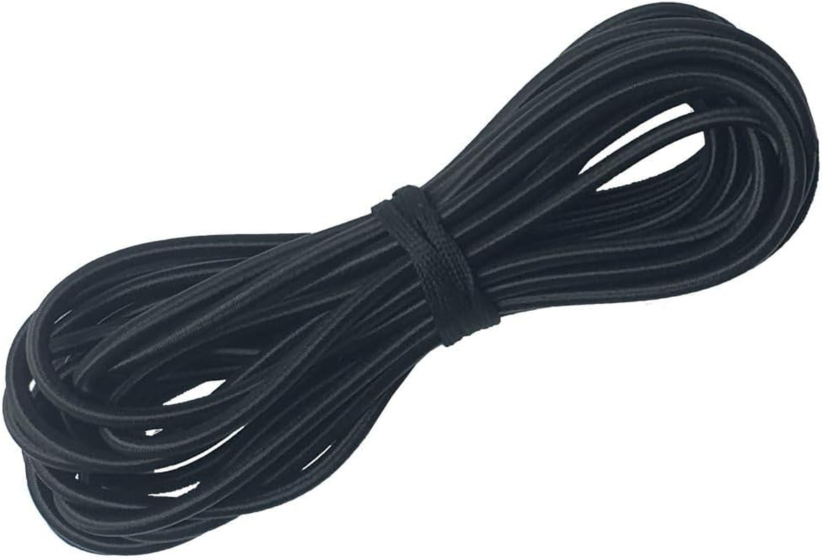 1/8-Inch (3Mm) Black Heavy Stretch round String Elastic Cord (Cut of 10 Yards) image number 3