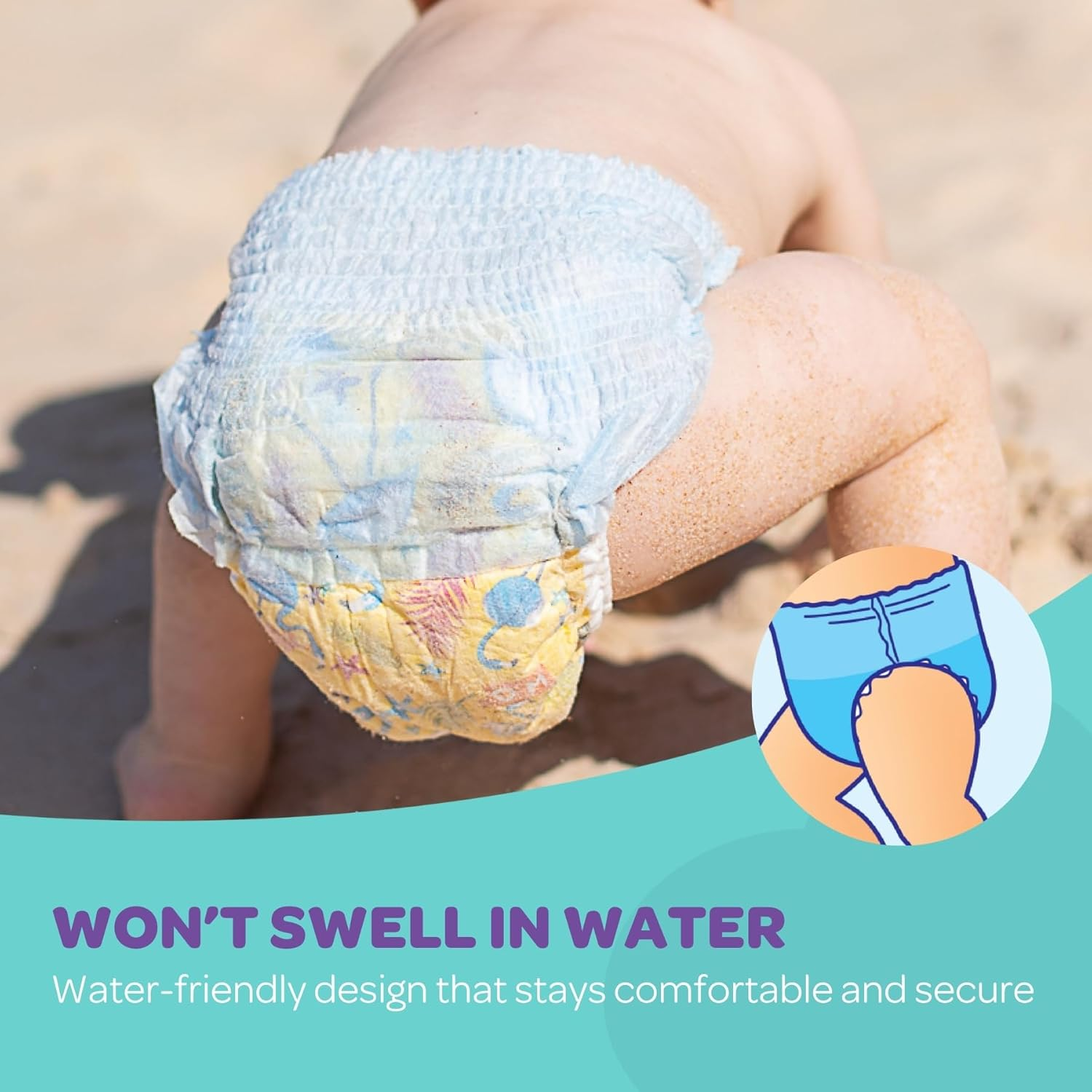 Babylove Swim Pants Small (6-12Kg) 33 Piece (3 X 11 Pack) image number 6