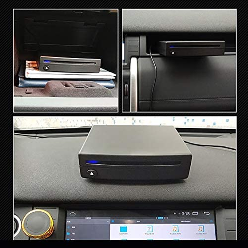 Black USB Interface Car SUV External Stereo Radio Dish Box CD/DVD Player for Android Interior Parts Car Radio image number 4
