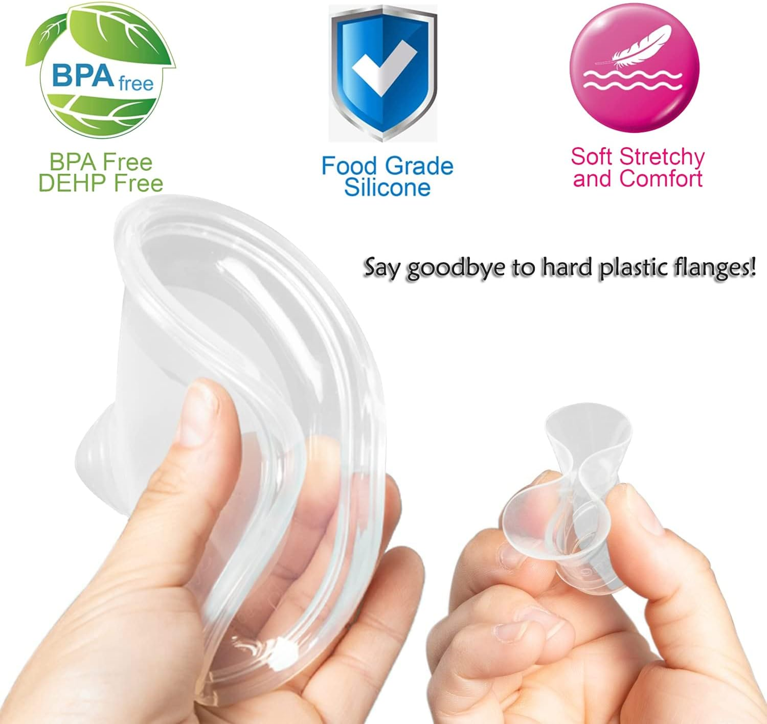 Breast Pump Flange 24Mm Compatible with S9/S9 Pro/S12/S12 Pro Wearable Breast Pump Accessories.Wearable Breast Pump Shield/Flange Insert Replacement.S9/S9Pro/S12/S12Pro Parts Replace,24Mm(2Pcs) image number 5