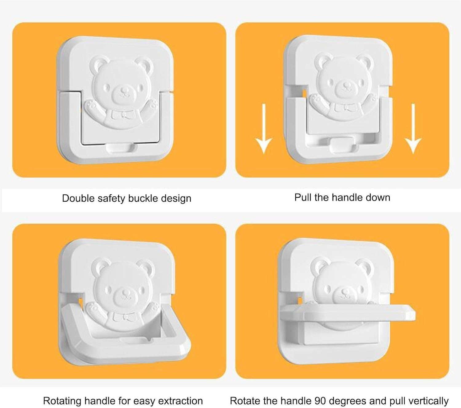 [UPGRADE 2.0] Outlet Covers Baby Proofing with Hidden Handle (24 Packs),Outlet Plug Covers 3-Prong for Baby Safety,Socket Cover Protector Cap to Prevent Your Child from Power Shock Hazard,Aus Standard image number 4
