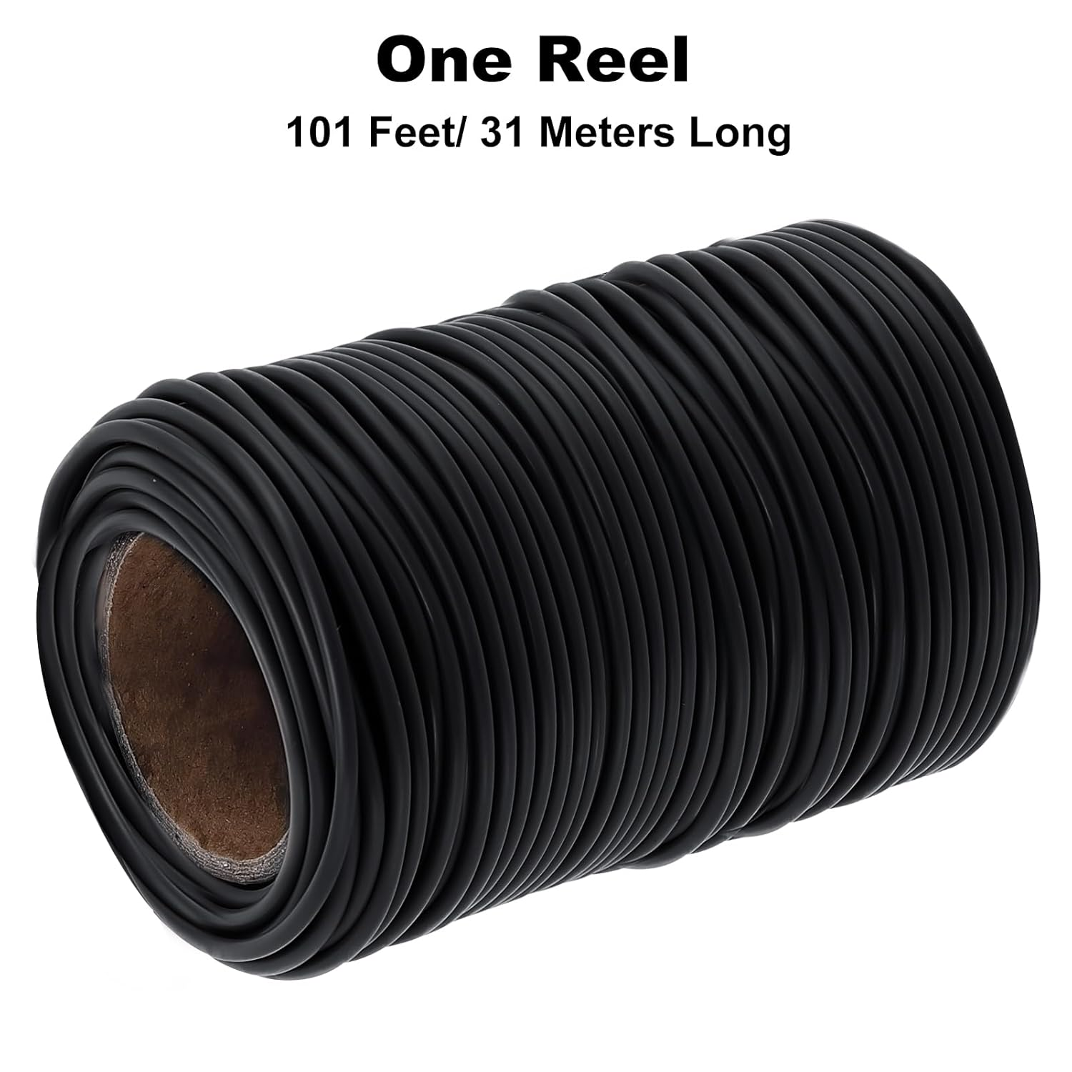 101 Feet Black Plant Twist Ties, Soft Plant Ties for Vine Support, 3Mm TPR Flexible Garden Tie for Plants Gardening Office Home Use image number 2