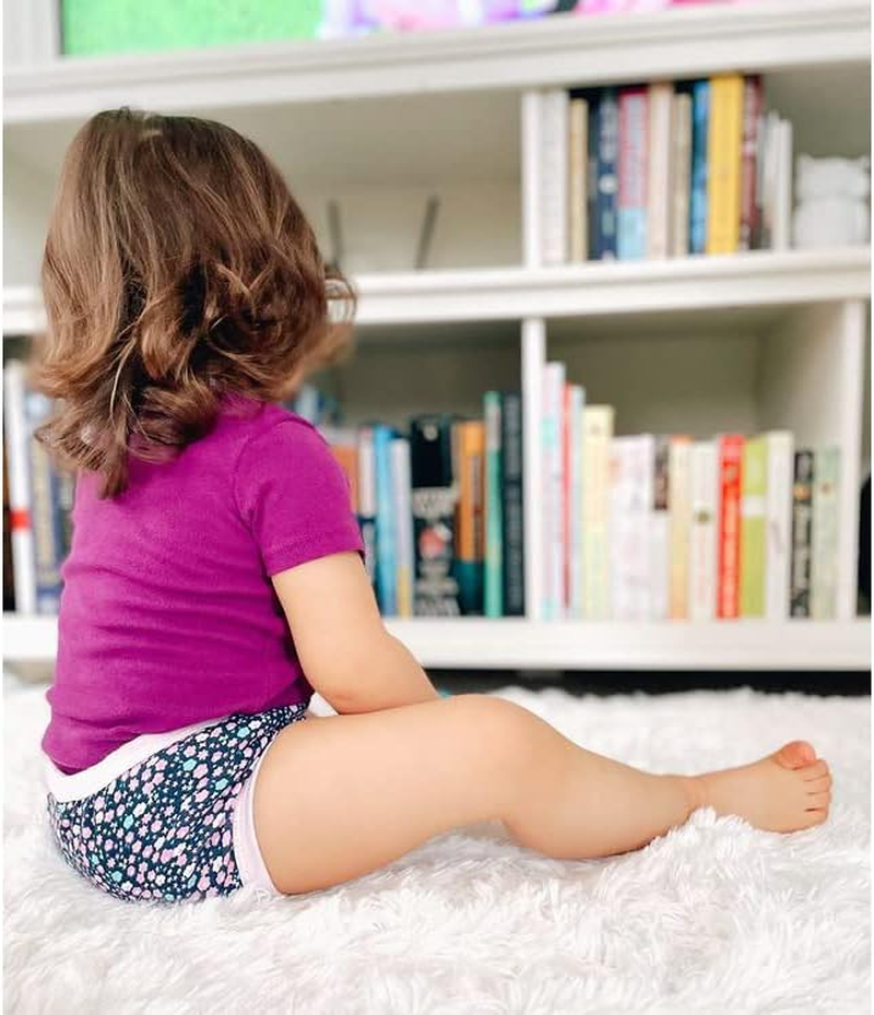 BIG ELEPHANT Baby Girls' Padded Potty Training Pants Underwear, 5T