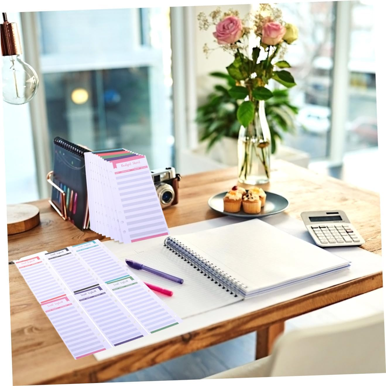 STOBOK 20Pcs Budget Planner Refill Paper Planner Budget Tracker Paper Expense and Bill Tracker Organizer Budget Sheets Expense Binder Paper for Office image number 4