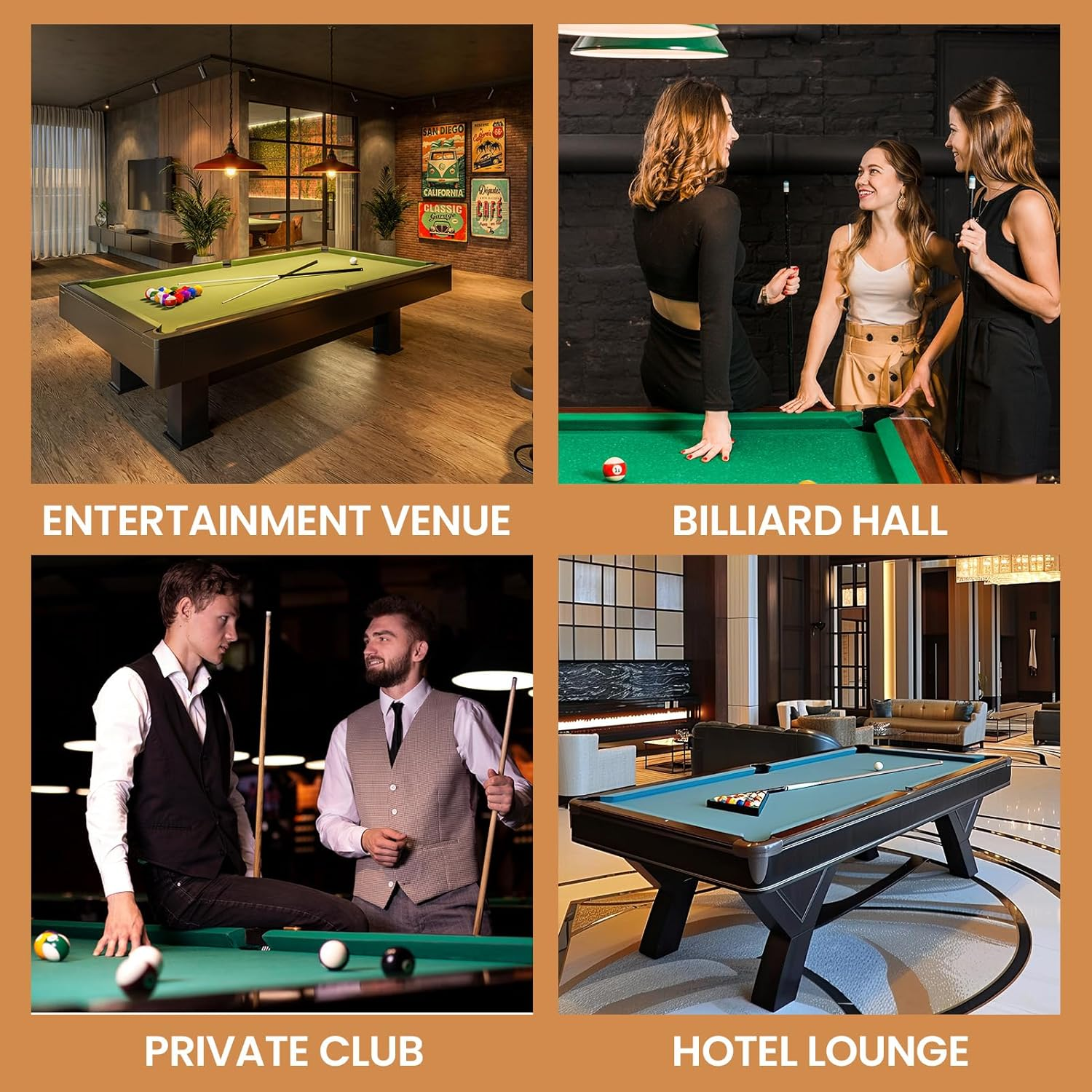 Pool Stick Holder for Pool Cue Storage, Wooden Pool Cue Rack Wall Mount Organizer,Solid Wood Cue Rack with 8 Holes image number 5