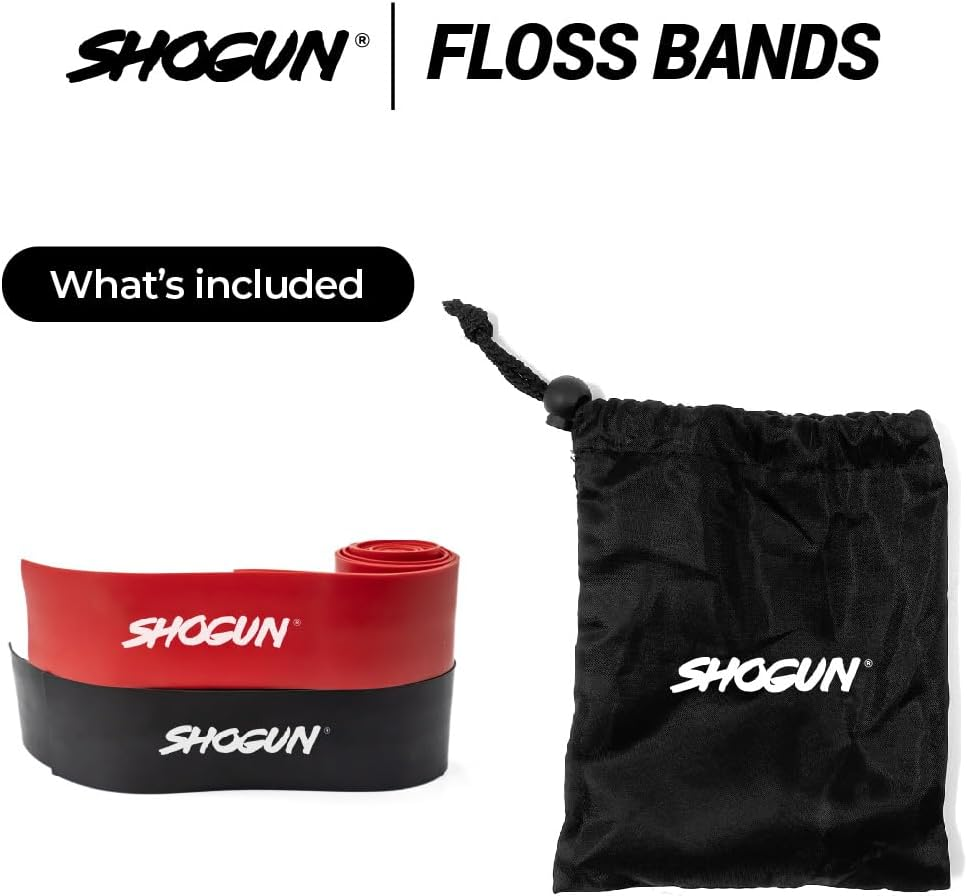 Shogun Floss Bands - 2 Pack Compression/Flossing Bands for Fitness, Muscle Recovery, Joint/Knee Pain - Exercise Wraps for Muscle Compression, Pain Relief, Accelerate Recovery & Promote Flexibility image number 5