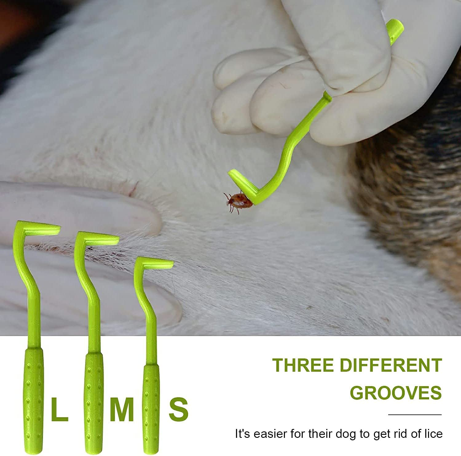 5PCS Tick Removal Tool Tick Picker Flea Removal Tool, Home Sake Tick Removal Tool Ultra-Safe Tick Remover, Tick Hook Removal Tool Kit Remove Ticks Pet Comb Pet Supplies for Dogs, Cats and Human image number 6