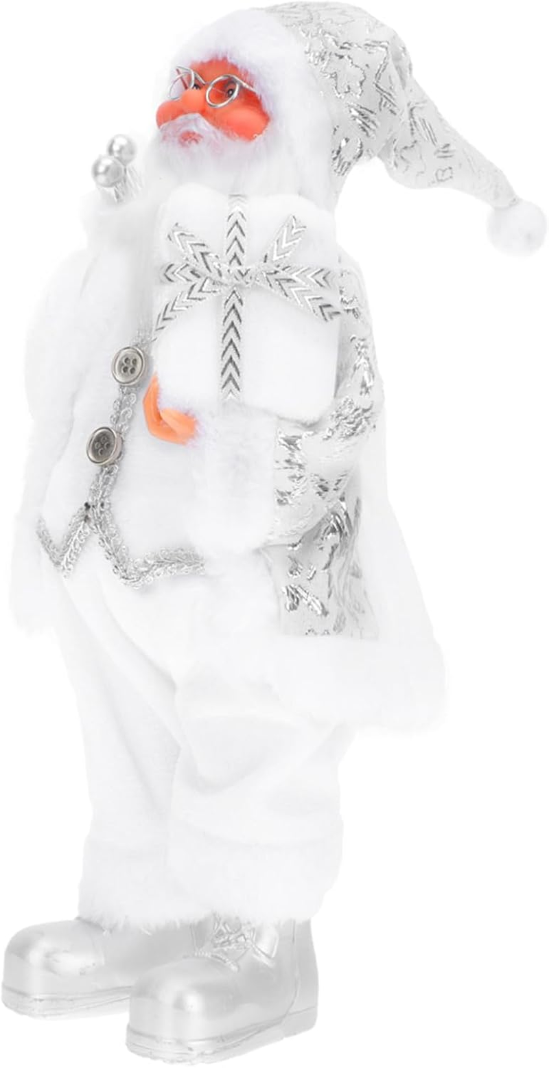 GARVALON 1Pc Xmas Resin Santa Claus Figurine Chic Christmas Desktop Decor for Home and Realistic Holiday Adornment for Festive Atmosphere image number 4