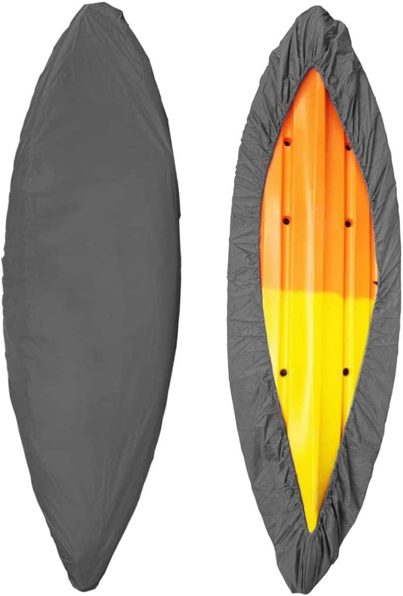 Professional Universal Kayak Cover Canoe Boat Waterproof UV Resistant Dust Storage Cover Shield Grey 6.0M image number 5