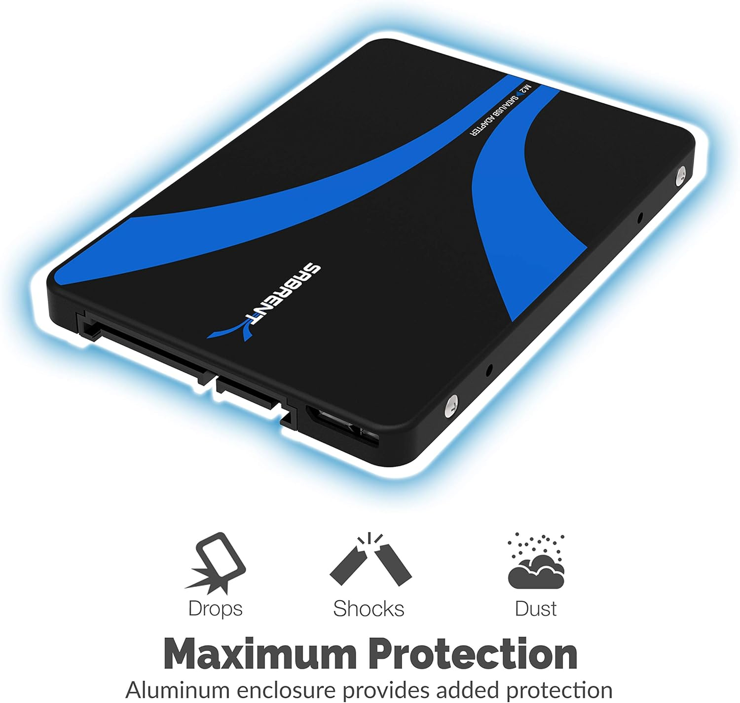 SABRENT M.2 SSD [NGFF] to USB 3.0 / SATA III 2.5-Inch Aluminum Enclosure Adapter (EC-M2CU) [Not Nvme] image number 6