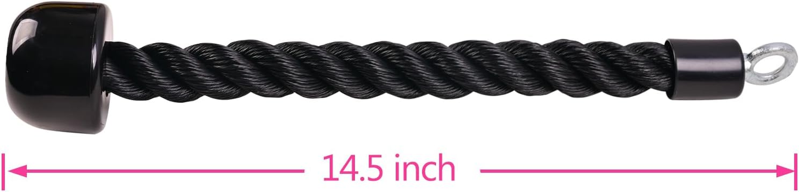 Tricep Rope Pull Down,Heavy Duty Triceps Kit Easy to Grip & Non Slip Cable Attachment Ideal for Home Gym Face Pulls Tricep Push down Rope System image number 5