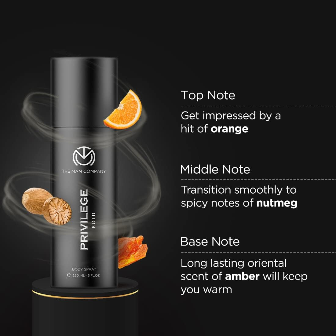 The Man Company Body Spray Combo Pack for Men, Active, Legend, Intense & Bold, Long-Lasting Fragrance, Everyday Use Deo, 150Ml (Pack of 4) image number 2