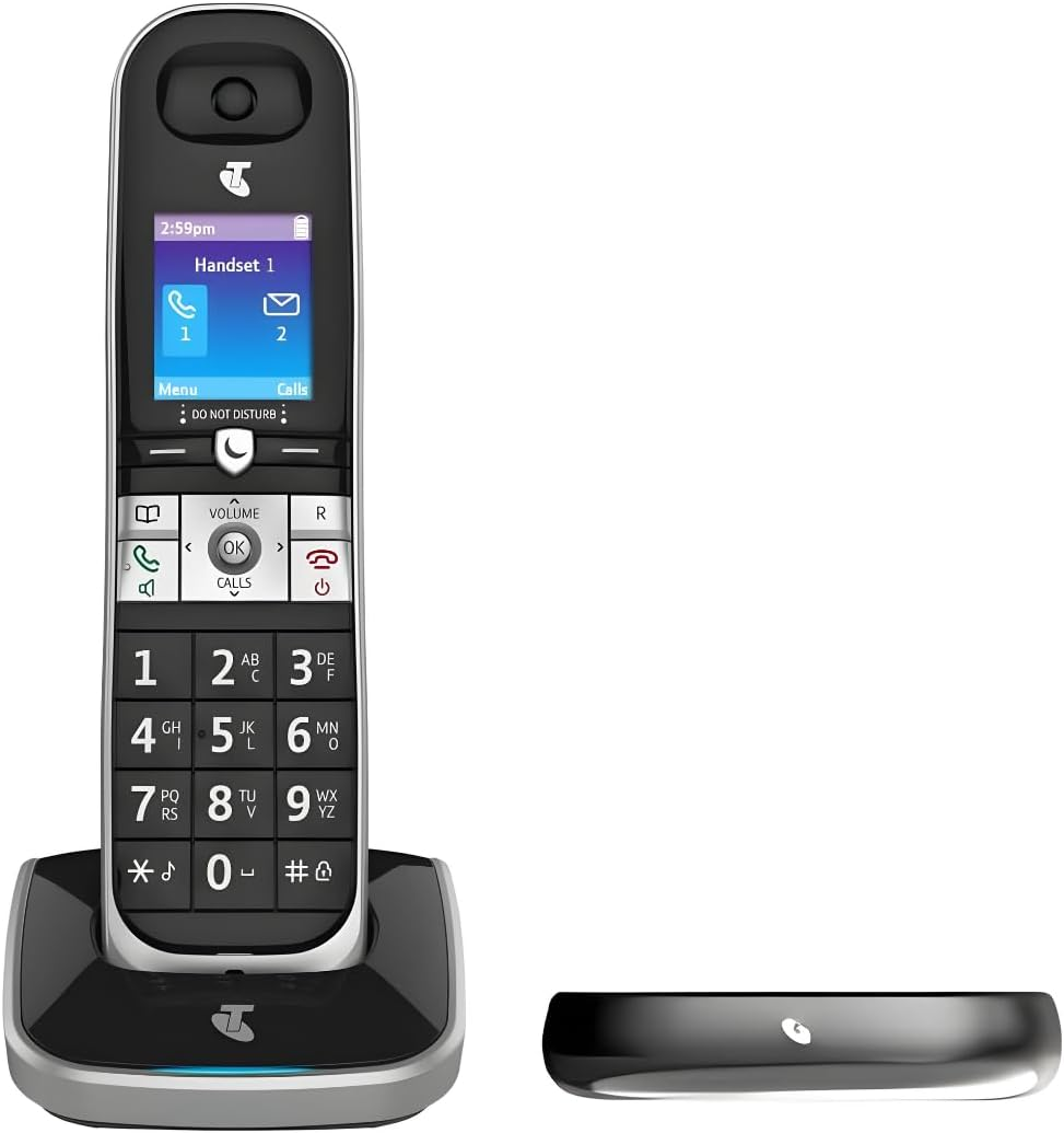 Telstra TEC102 DECT Cordless Phone with Color LCD Speakerphone Backlit Keypad and Extended Talk Time image number 5