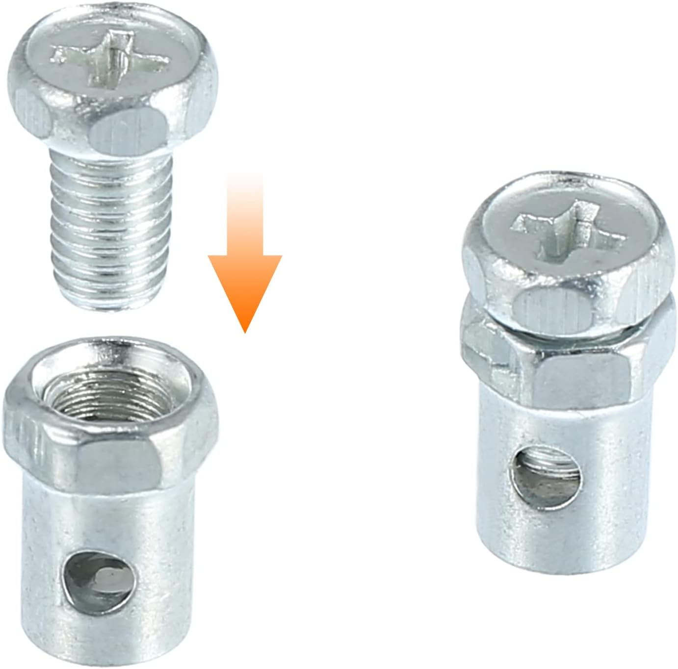 Uxcell 14Pcs 4Mm Thread Dia Universal Motorcycle Brake Line Cable Wire Screws Fastener image number 3