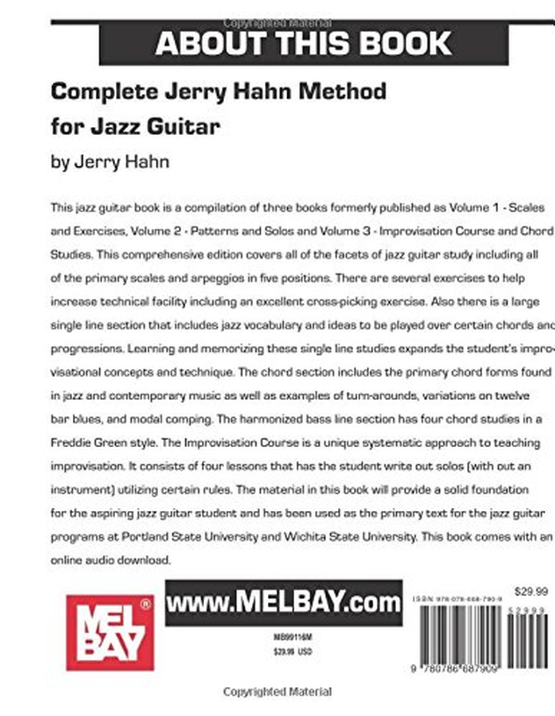 Complete Jerry Hahn Method for Jazz Guitar