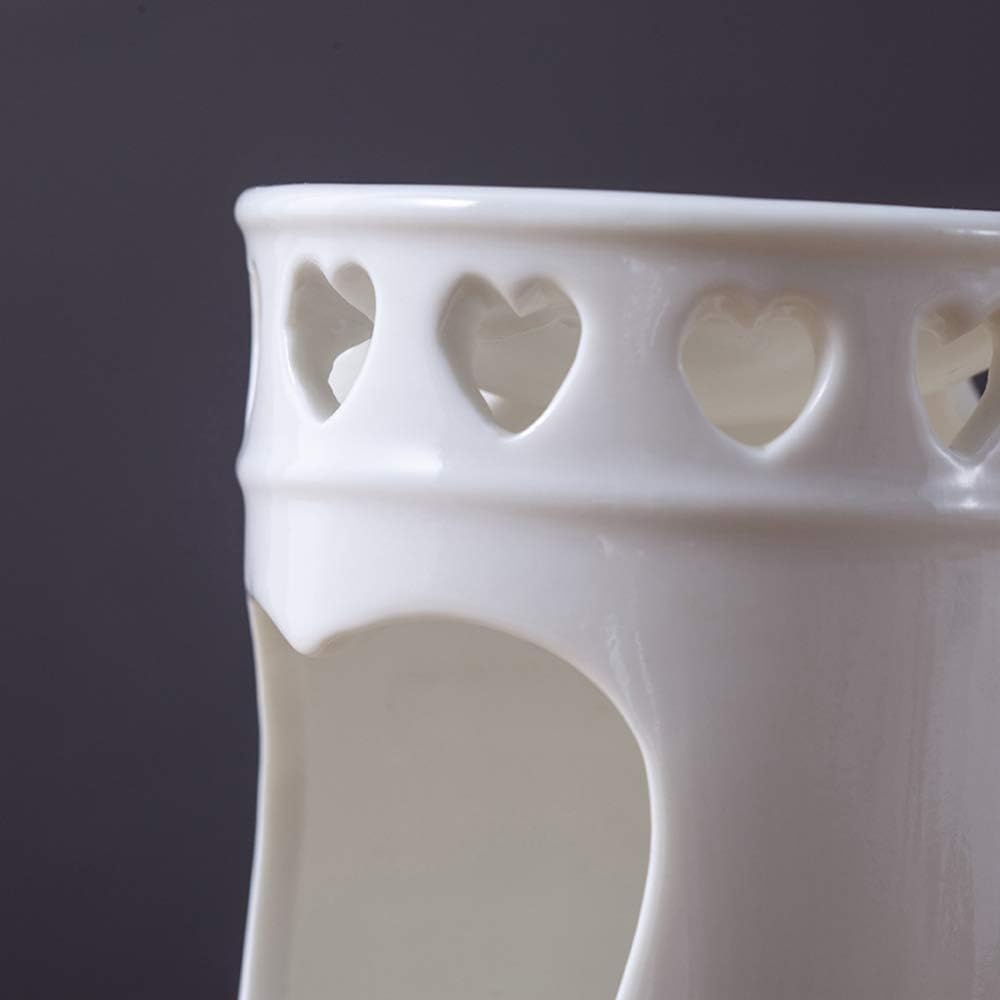 Sculpture Statue Antiques Collectables，Ceramic Tealight Candle Holder Oil Burner, Essential Oil Incense Aroma Diffuser Furnace Home Decoration Romantic image number 5