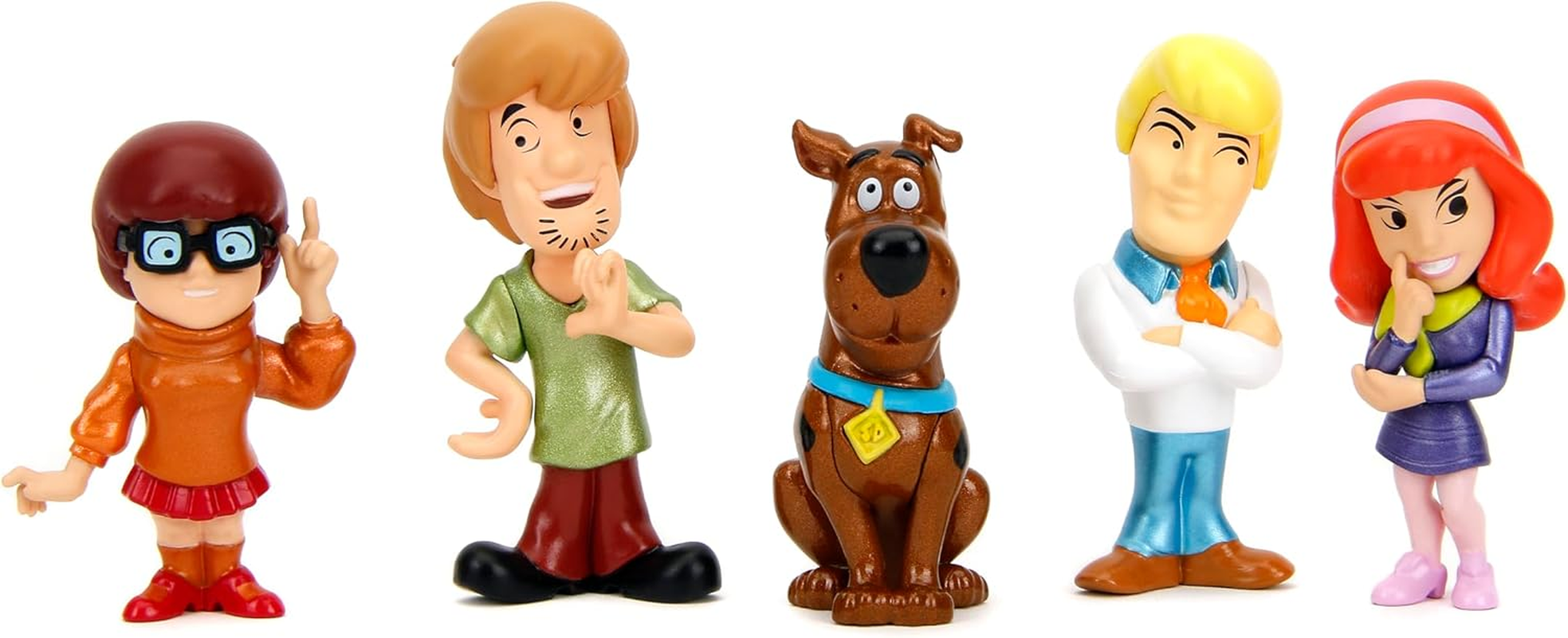 Jada Toys Scooby Doo Mystery Machine with Scooby Doo Gang Figures 5-Pieces, 2.5-Inch Height image number 2