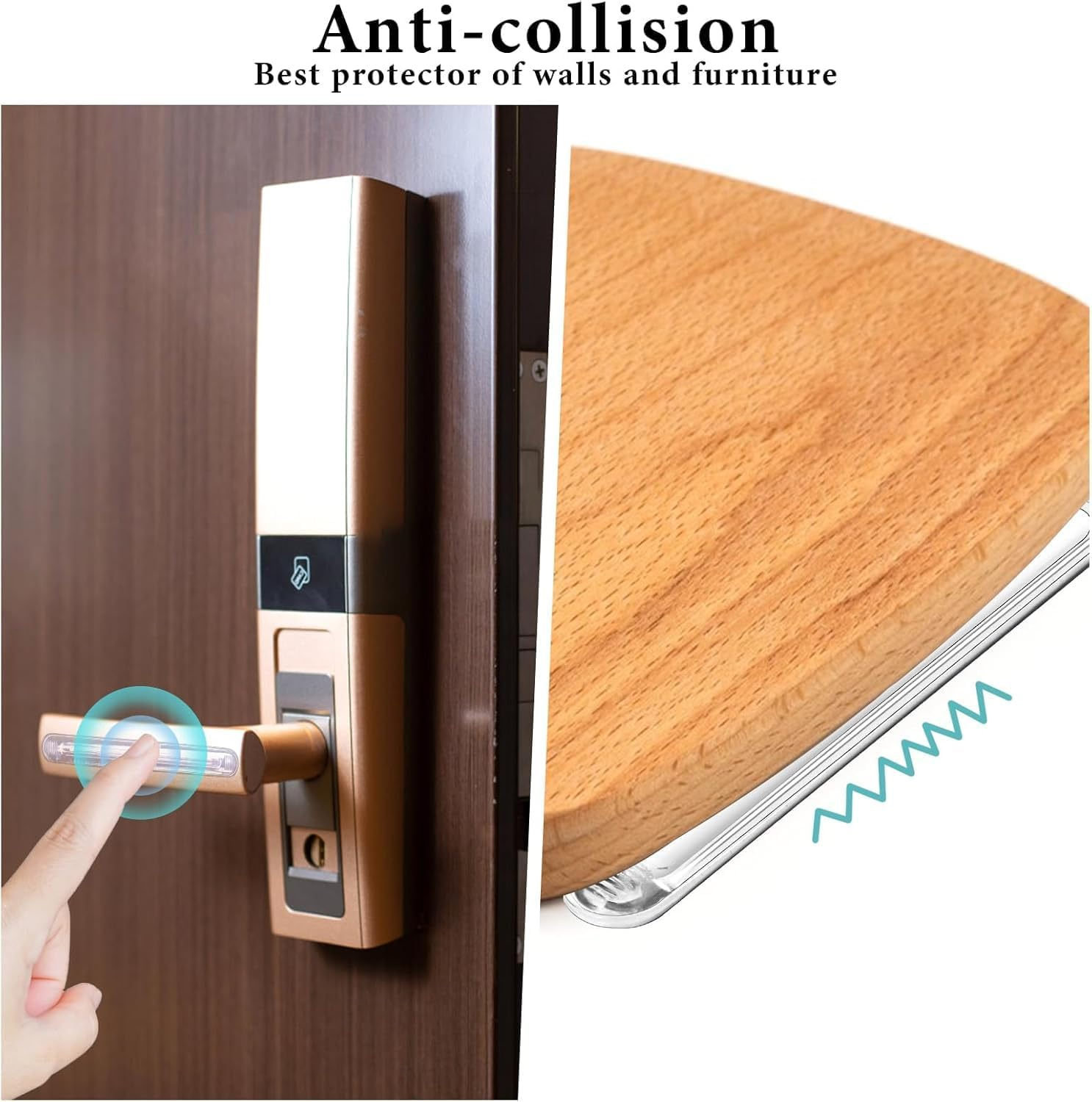 Self Adhesive Rubber Bumpers Strip, 4Pcs Short Self Adhesive Clear Rubber Bumper Stripes,Rubber Chair Wall Protector,Clear Furniture Bumpers Silicone Cabinet Door Bumper Adhesive Wall Protector Bumper image number 5