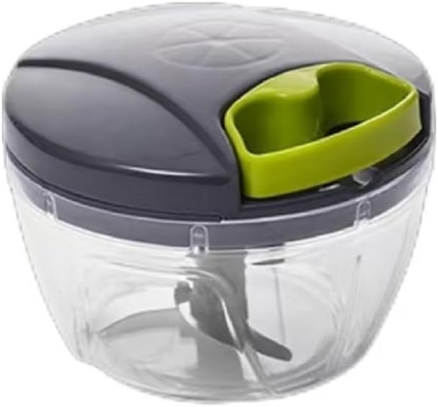 Compact Fast Vegetable Fruit Chopper Cutter Food Onion Veggie Dicer Slicer Kitchen Tool (Grey, One Size) image number 6