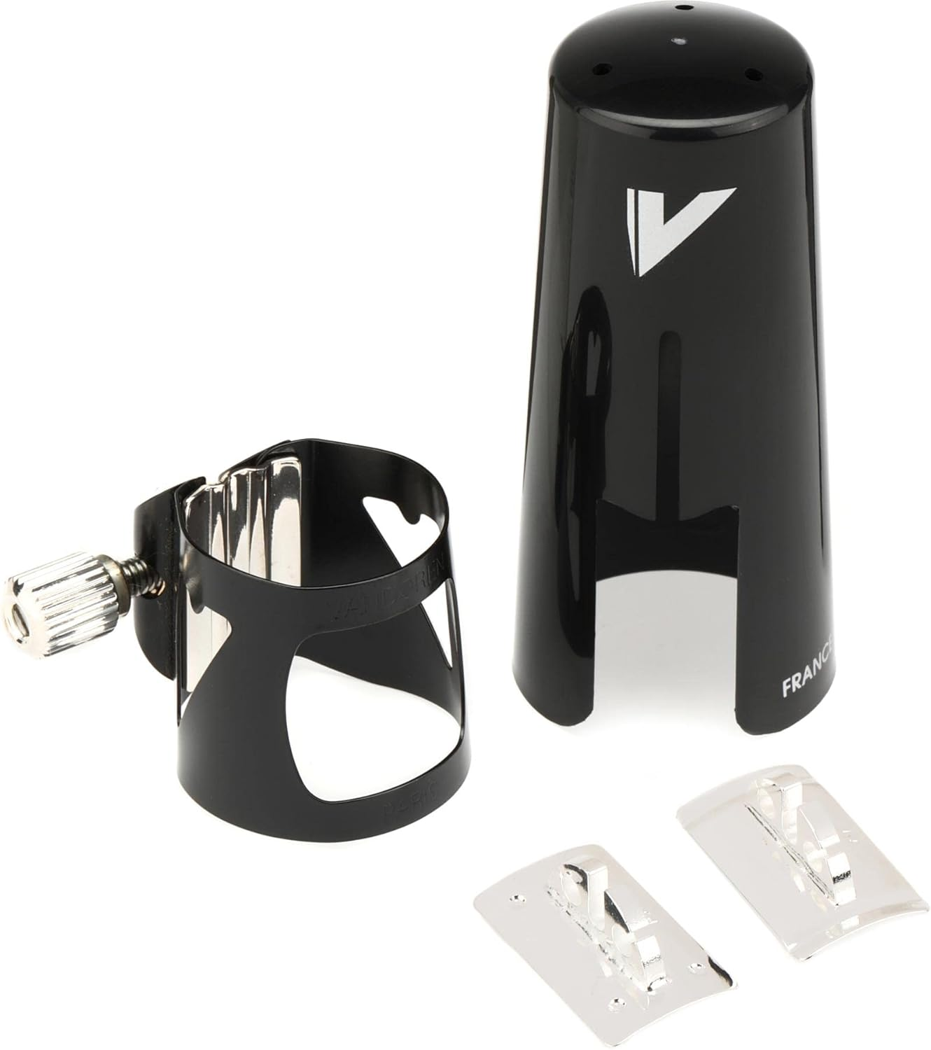 Vandoren Optimum Ligature and Plastic Cap for Bb Clarinet, Black