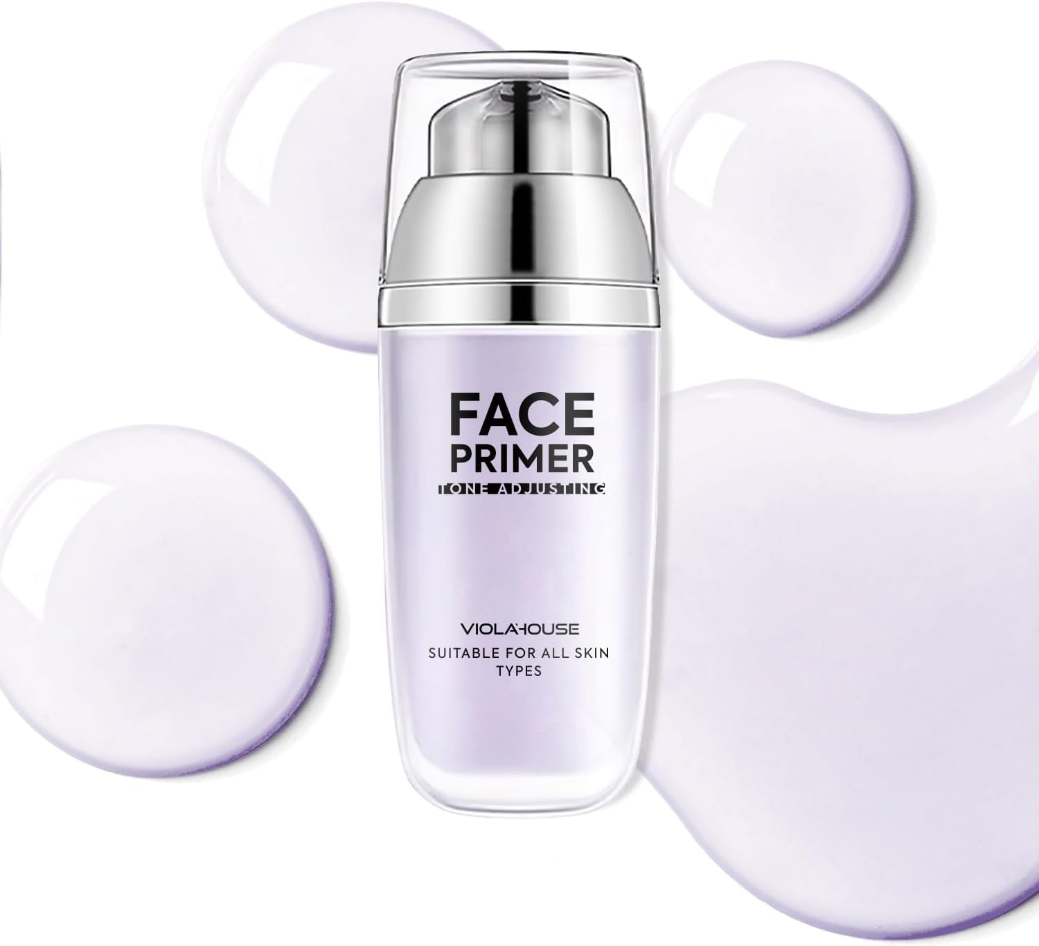 VIOLA HOUSE Primer Makeup,Primer Foundation Base Long-Lasting & Hydrating,Brightens & Primes,Fine Lines Treatment,Face Primer for Smooth and Even Complexion(Purple) image number 2
