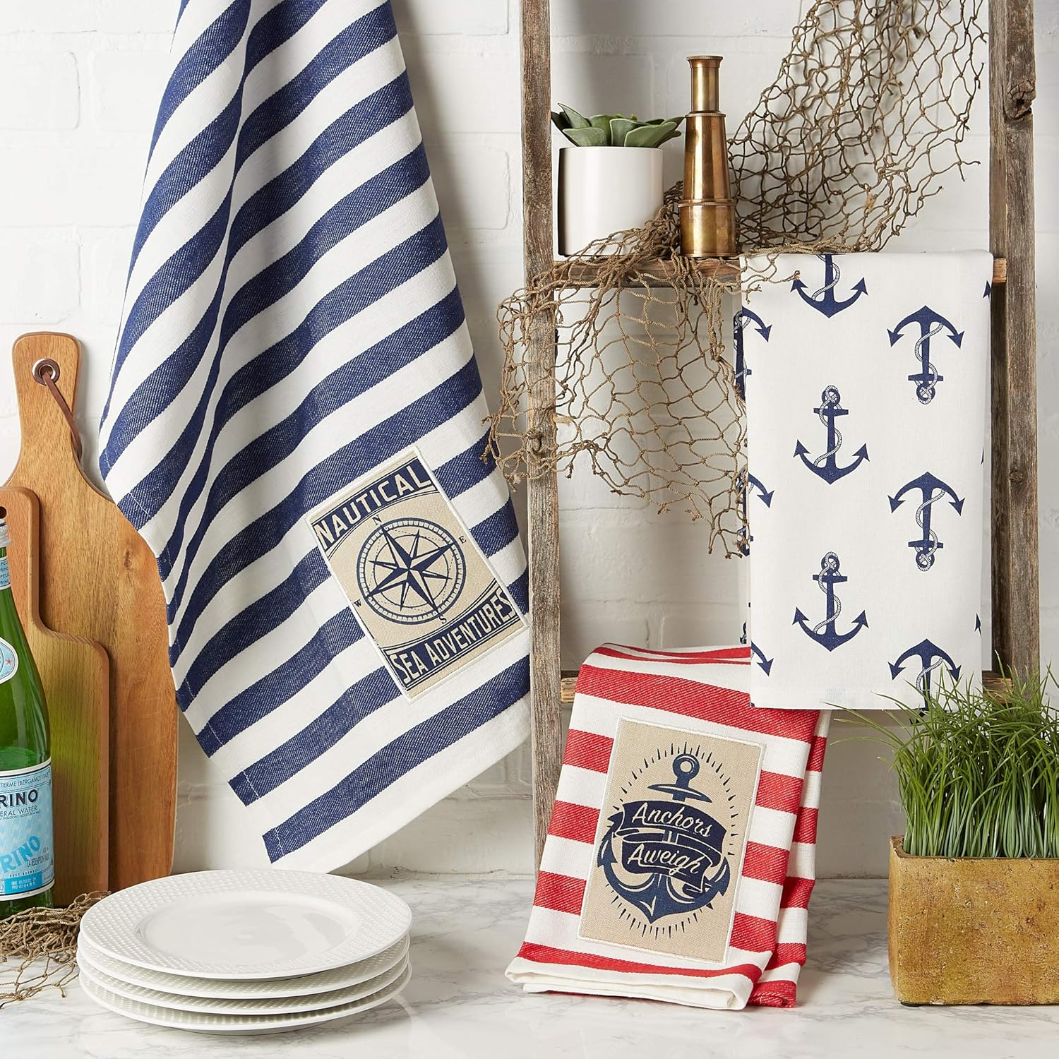 DII Maritime Spread Kitchen Textiles, 18X28, 3 Piece image number 4