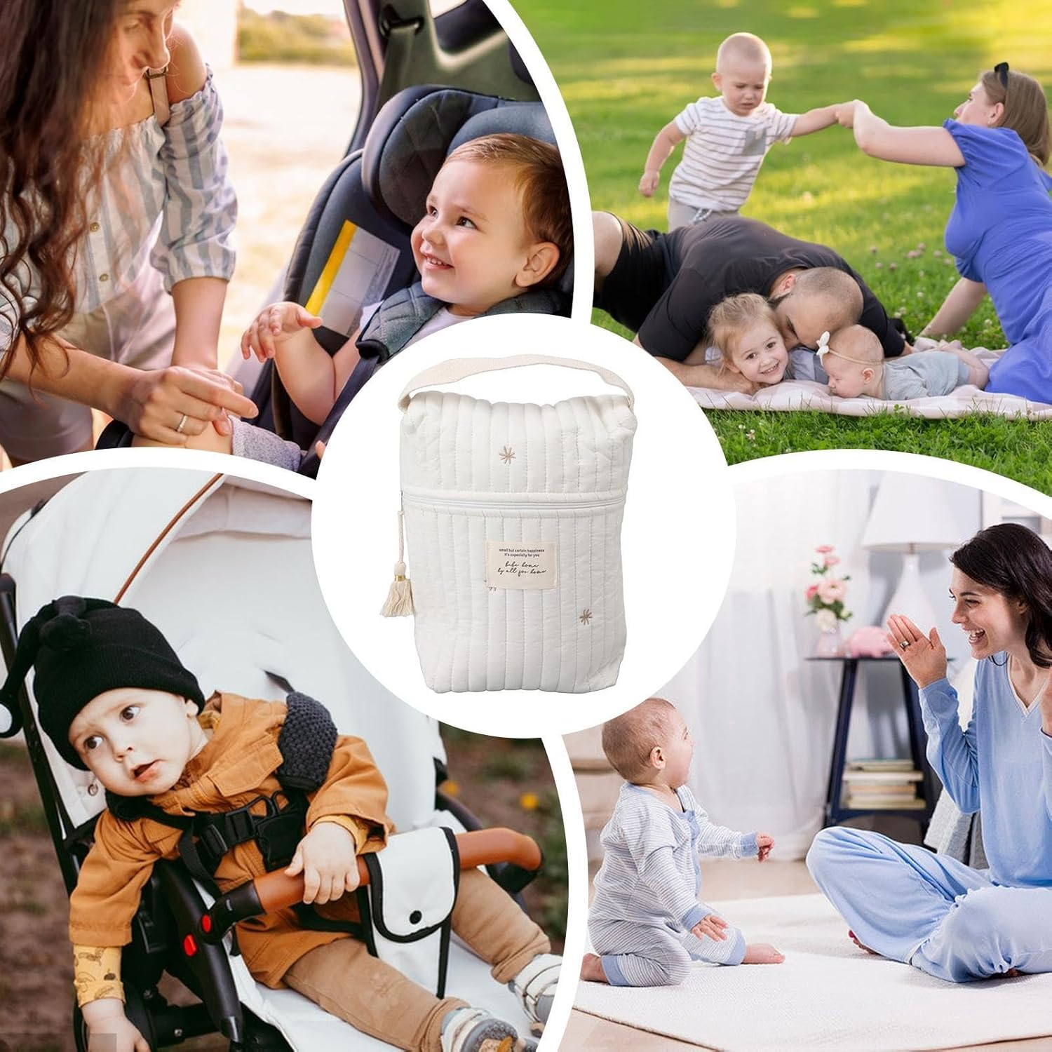 Diaper Organizer Pouch - Portable Baby Diaper Bag Organizer for Travel and Home | Diaper Organizer Pouch Multi Compartment Design, Durable and Lightweight, Easy to Carry, Perfect for Wipes, Cream, image number 1