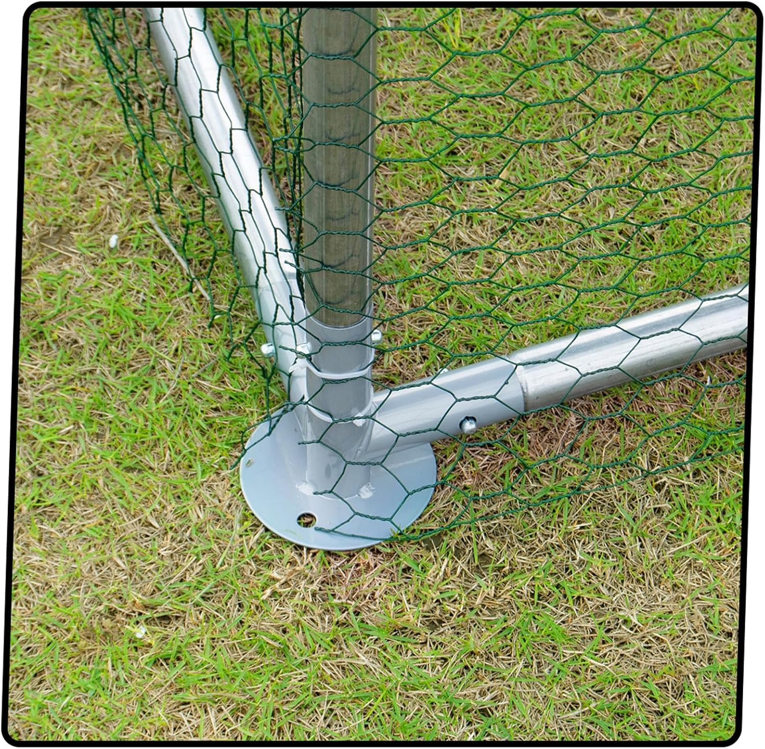 2X6X2M Large Chicken Coop Run, Chook Pen Walk in Chook Cage House Shelter Outdoor Chicken Cage Galvanised Steel image number 3