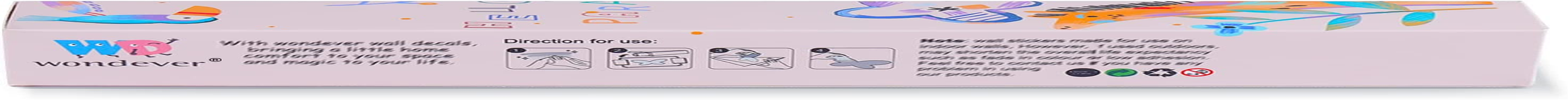 Wondever Boho Jungle Animals Wall Stickers Safari Animal Palm Tree Elephant Giraffe Lion Peel and Stick Art Decals for Baby Nursery Kids Bedroom (WD-231-0141B) image number 4