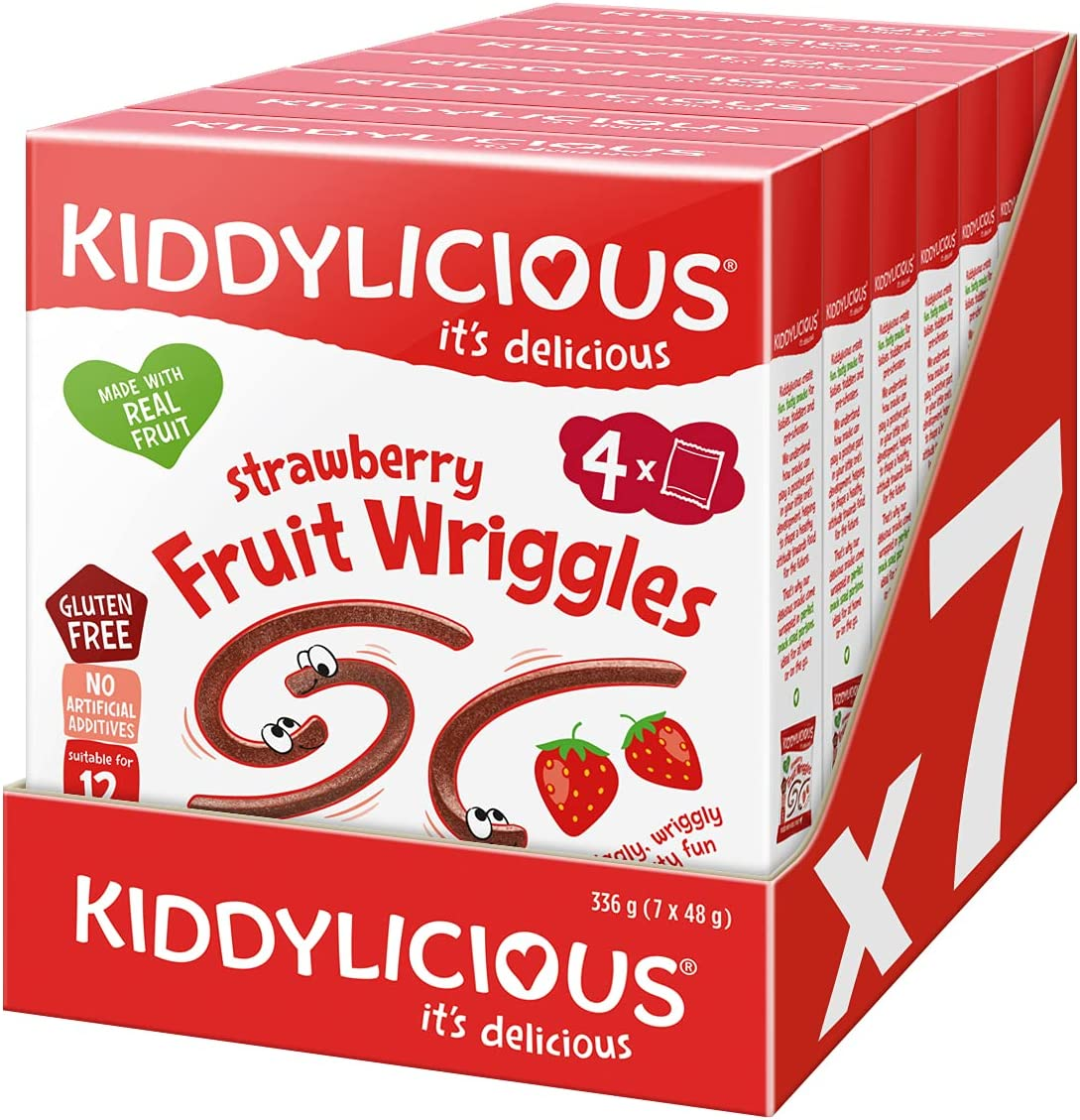 Kiddylicious - Fruit Wriggles - Strawberry - Delicious Snacks for Babies - Suitable for 12+ Months - 12G image number 6